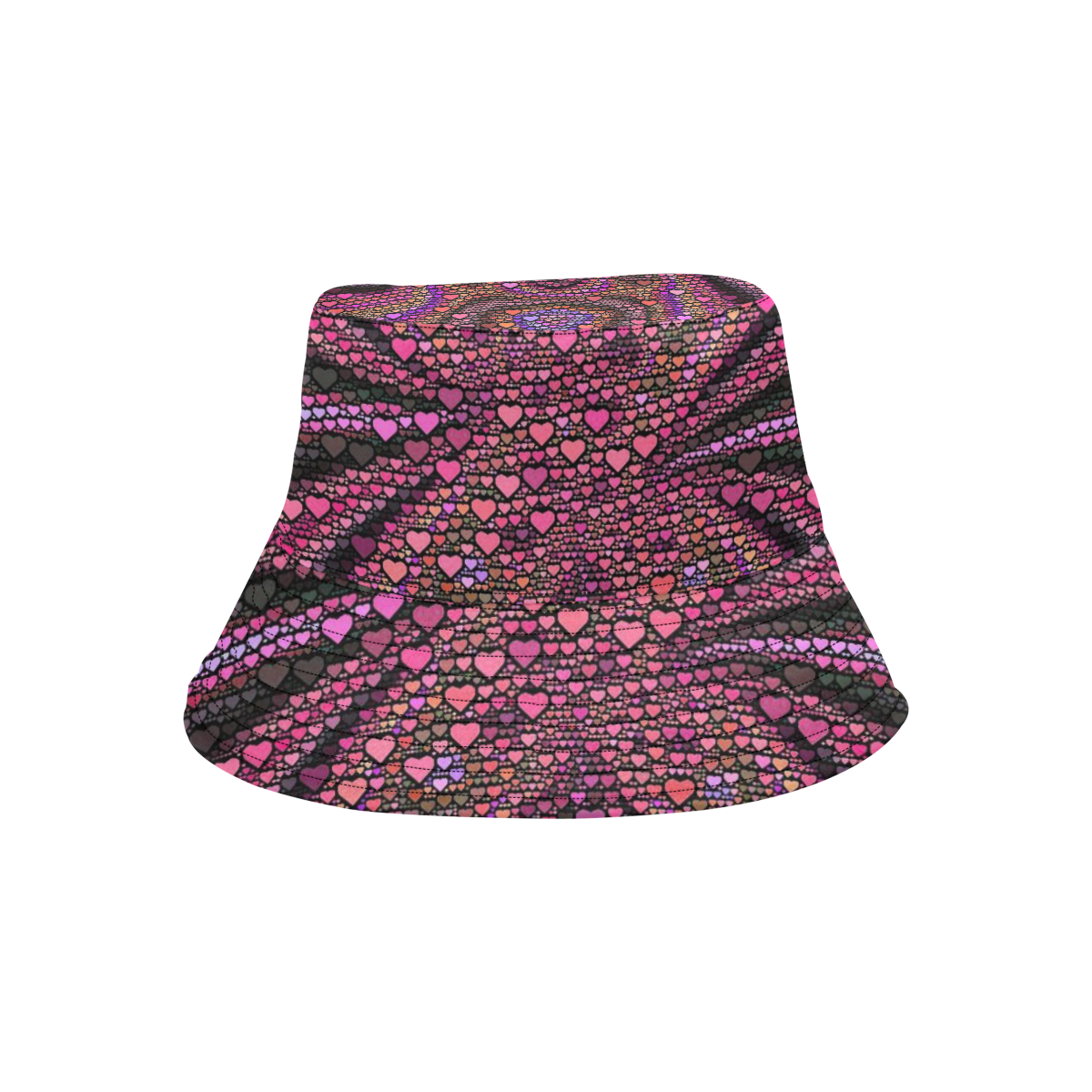 hearts everywhere B  by JamColors All Over Print Bucket Hat