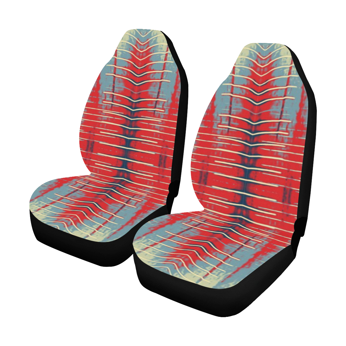atmospheric floating 2 Car Seat Covers (Set of 2)