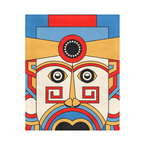 Aztec Religion Tribal Duvet Cover 86"x70" ( All-over-print)