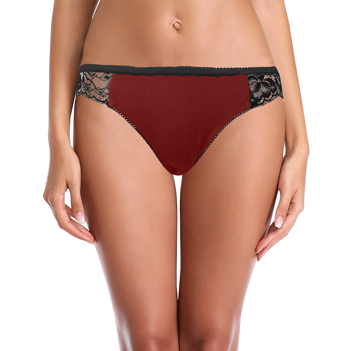 color blood red Women's Lace Panty (Model L41)