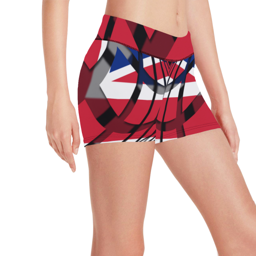 The Flag of United Kingdom Women's All Over Print Short Leggings (Model L28)