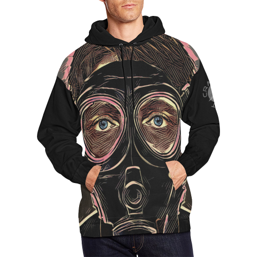 MASK INFERNO CRASSCO All Over Print Hoodie for Men/Large Size (USA Size) (Model H13)