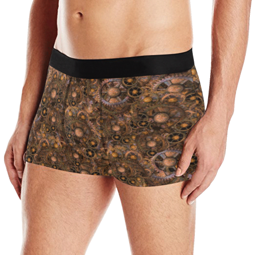 Steampunk Cogs up to 3XL Men's Boxer Briefs with Merged Design (Model  L10)