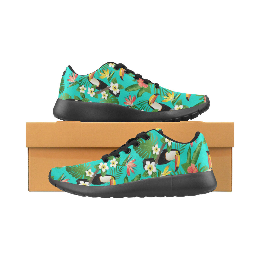 Tropical Summer Toucan Pattern Men’s Running Shoes (Model 020)