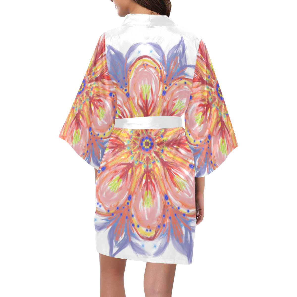 flower 3 Kimono Robe