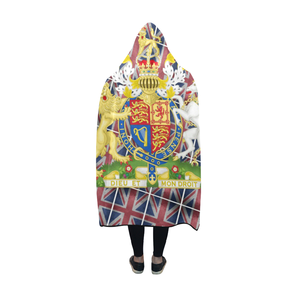 GREAT BRITAIN COA Hooded Blanket 60''x50''