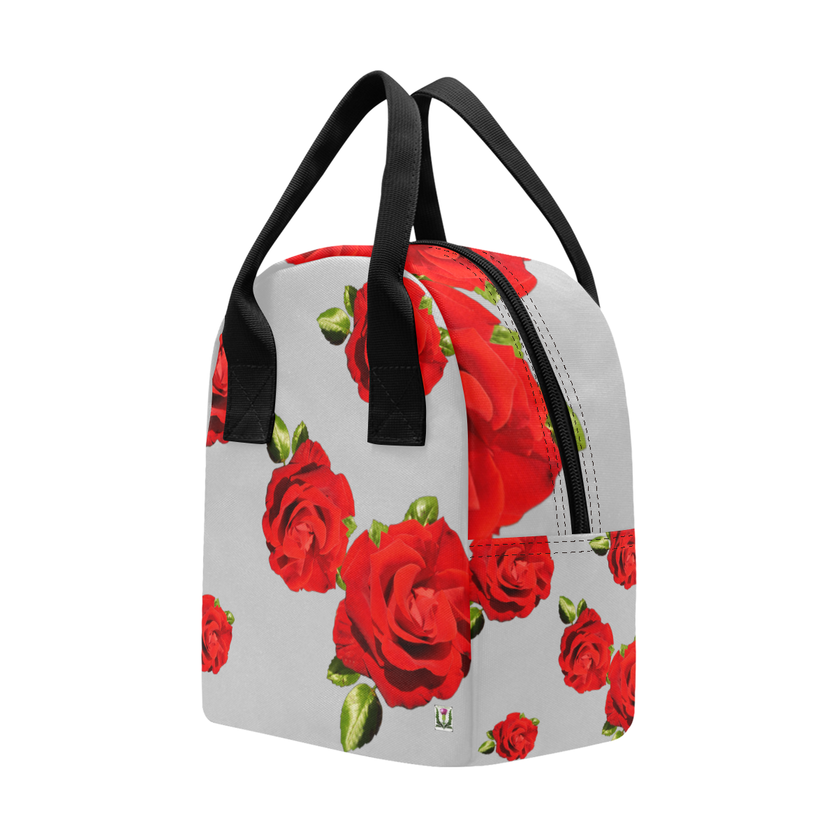 Fairlings Delight's Floral Luxury Collection- Red Rose Zipper Lunch Bag 53086b1 Zipper Lunch Bag (Model 1689)