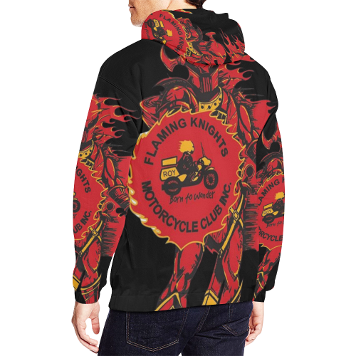 Knight Hoodie All Over Print Hoodie for Men/Large Size (USA Size) (Model H13)