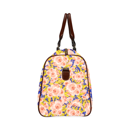 Rose Flower Waterproof Travel Bag/Small (Model 1639)