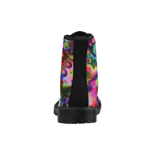 Rainbow Plasmosis Insanity Martin Boots for Women (Black) (Model 1203H)