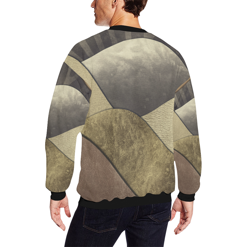 sun space #modern #art All Over Print Crewneck Sweatshirt for Men/Large (Model H18)