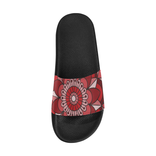 MANDALA HIBISCUS BEAUTY Women's Slide Sandals (Model 057)