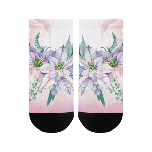 Wonderful flowers, watercolor Men's Ankle Socks