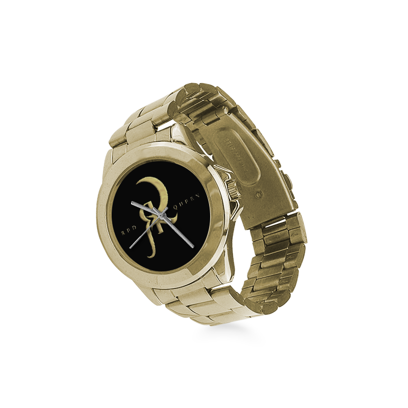 RED QUEEN GOLD LOGO BLACK Custom Gilt Watch(Model 101)