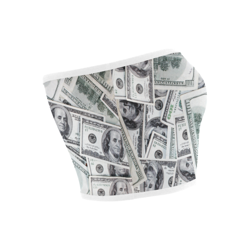 Cash Money / Hundred Dollar Bills Bandeau Top