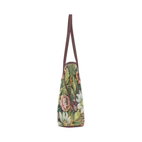 grandma's comfy floral couch material look 2 Clover Canvas Tote Bag (Model 1661)