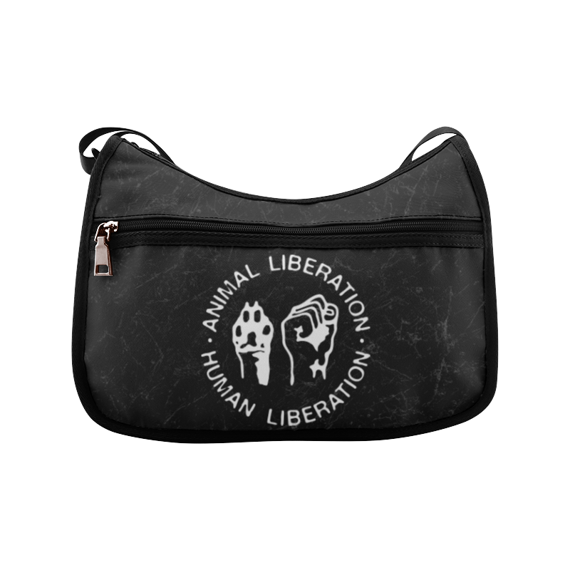 Animal Liberation, Human Liberation Crossbody Bags (Model 1616)