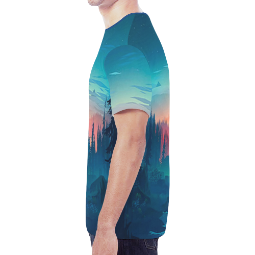 Nature Outdoor Art New All Over Print T-shirt for Men (Model T45)