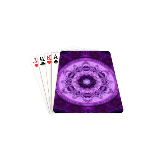 MANDALA PURPLE POWER Playing Cards 2.5"x3.5"