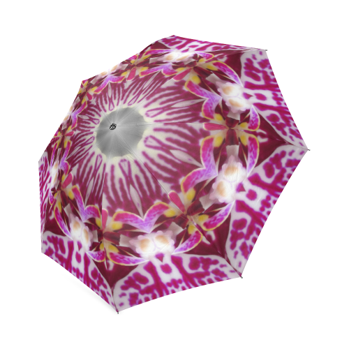 kal16_orchid_stripe Foldable Umbrella (Model U01)