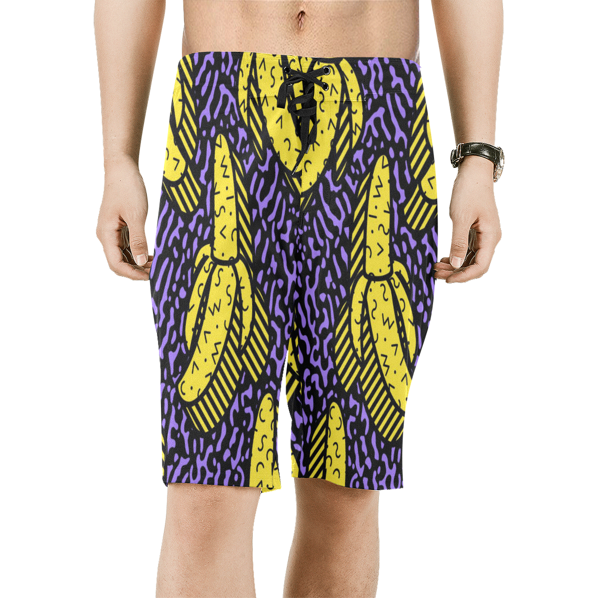 banana swimwear jacksonsrunaway Men's All Over Print Board Shorts (Model L16)