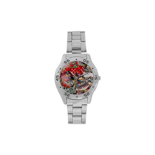 Las Vegas Icons - Gamblers Delight Men's Stainless Steel Analog Watch(Model 108)
