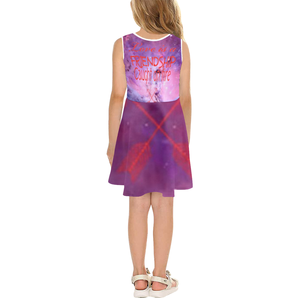 Love is Kids dress Girls' Sleeveless Sundress (Model D56)