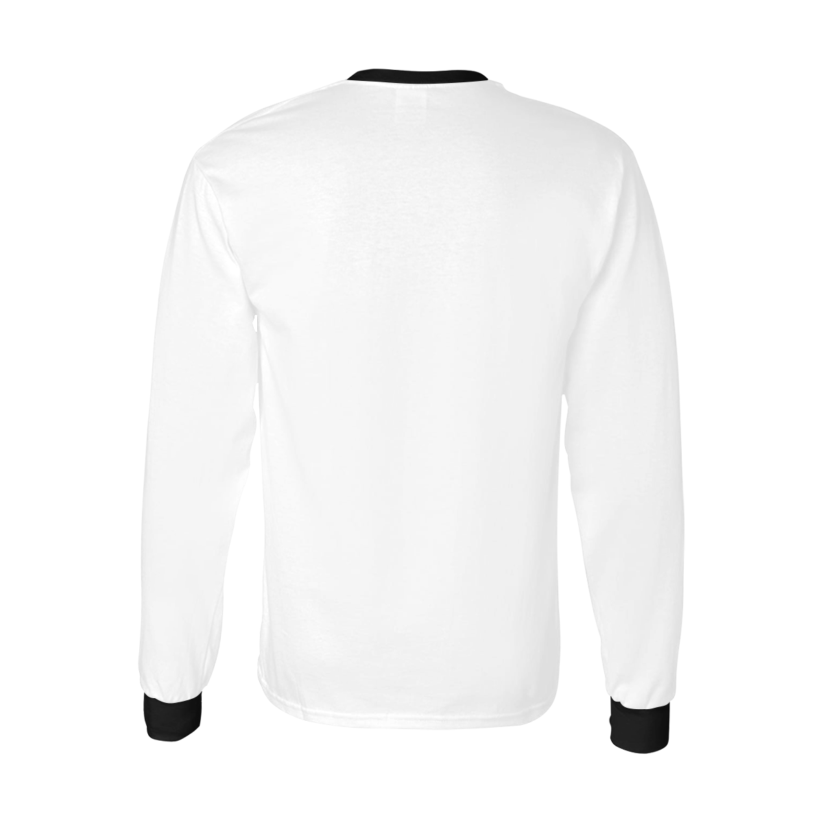 What? White Men's All Over Print Long Sleeve T-shirt (Model T51)