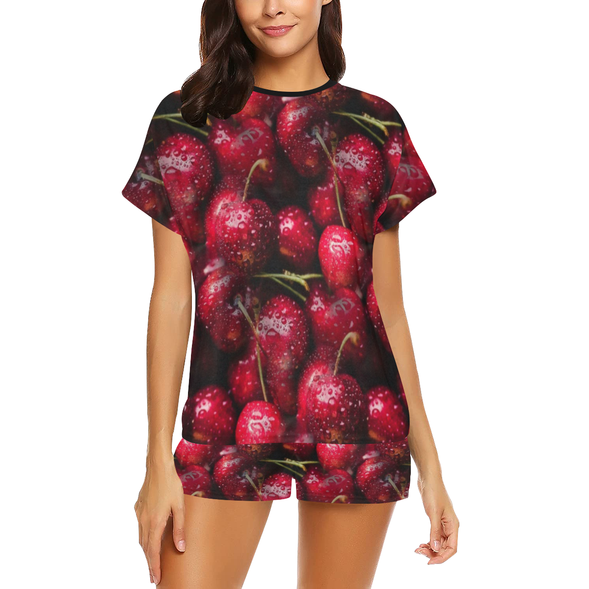 Cherry by Artdream Women's Short Pajama Set