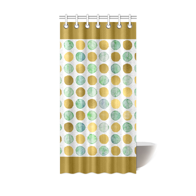SPOTTING GOLD Shower Curtain 36"x72"