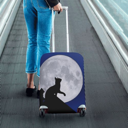 Moon Cat Luggage Cover/Small 18"-21"