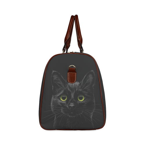 Black Cat Waterproof Travel Bag/Small (Model 1639)
