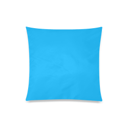 Neon Sky Blue Custom Zippered Pillow Case 20"x20"(Twin Sides)