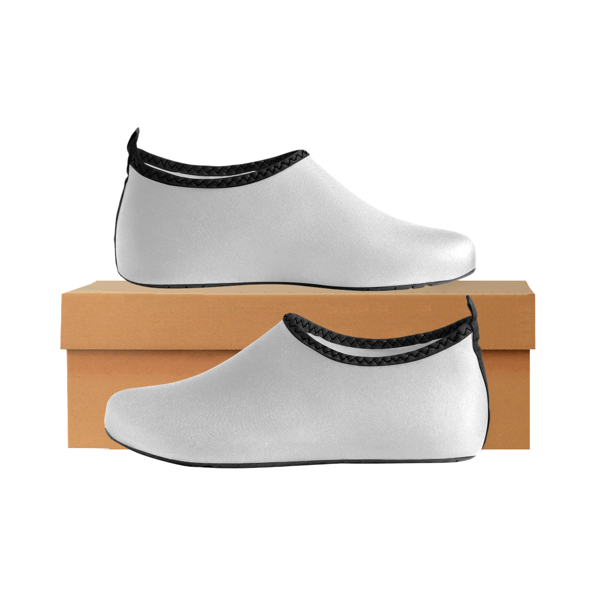 color light grey Women's Slip-On Water Shoes (Model 056)