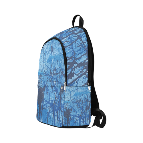 Blue splatters Fabric Backpack for Adult (Model 1659)