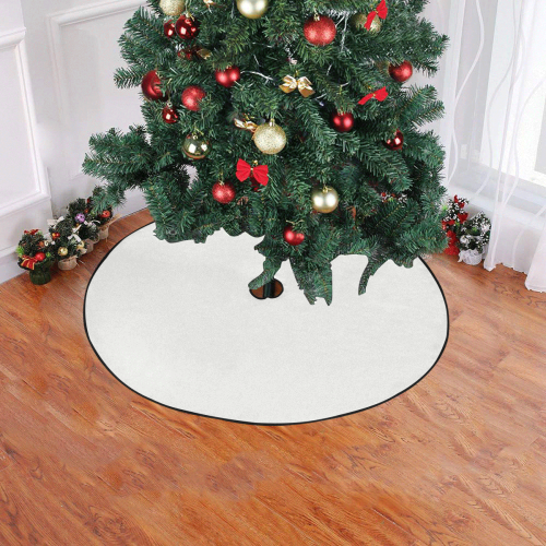color platinum Christmas Tree Skirt 47" x 47"