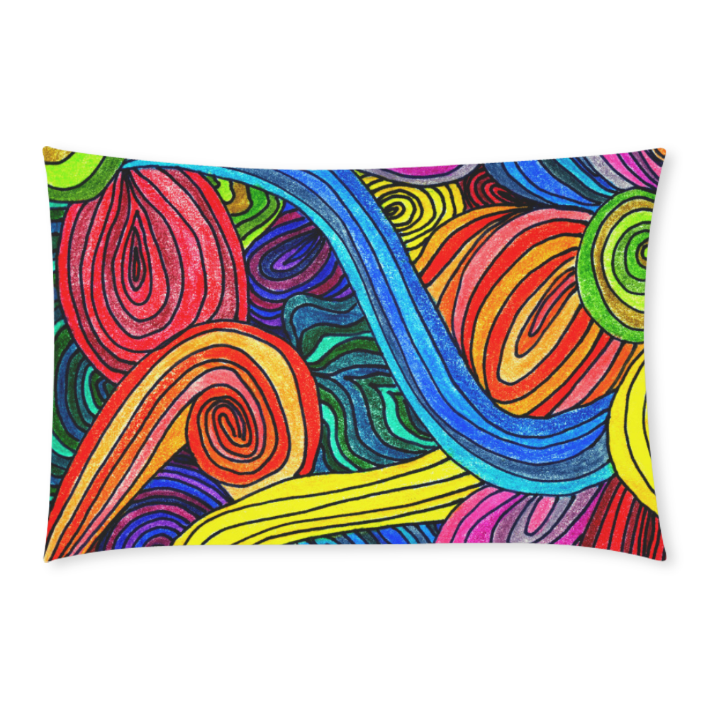 Psychedelic Lines 3-Piece Bedding Set