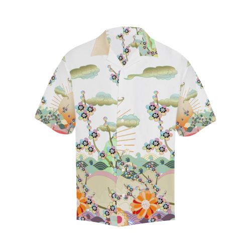 Japanese Garden 2 Shirt 103 Hawaiian Shirt (Model T58)
