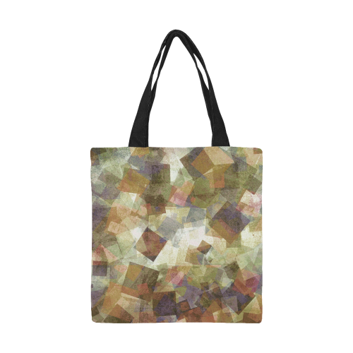 abstract squares All Over Print Canvas Tote Bag/Small (Model 1697)