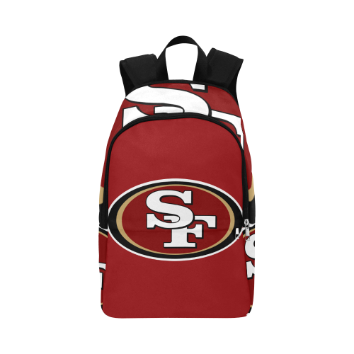 49ers REd Fabric Backpack for Adult (Model 1659)