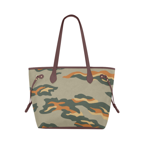 Cloud Camouflage Clover Canvas Tote Bag (Model 1661)