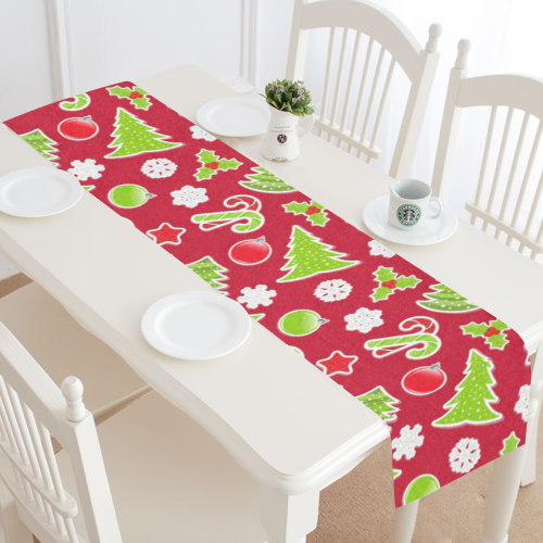 Christmas Mix Pattern Table Runner 14x72 inch