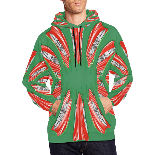8000  EKPAH 9 All Over Print Hoodie for Men/Large Size (USA Size) (Model H13)