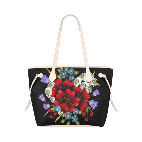 Bouquet Of Flowers Clover Canvas Tote Bag (Model 1661)