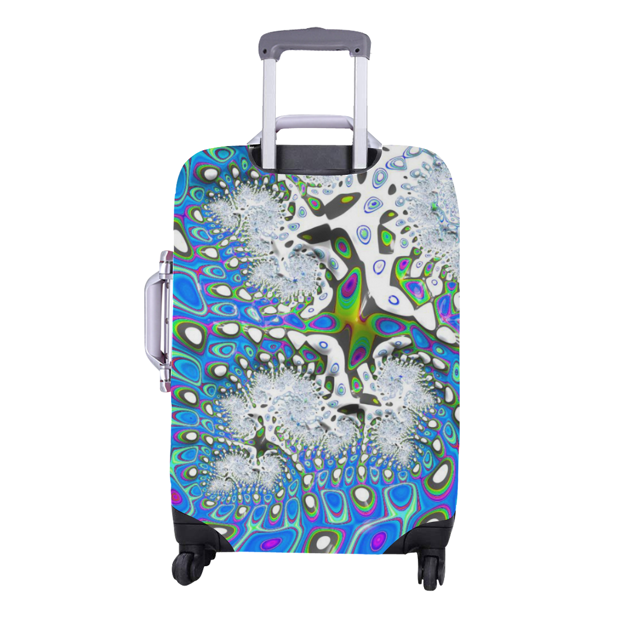 fractal fantasy 717B by JamColors Luggage Cover/Medium 22"-25"