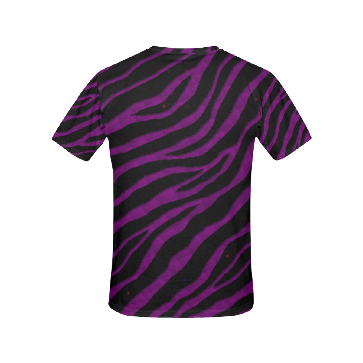 Ripped SpaceTime Stripes - Purple All Over Print T-Shirt for Women (USA Size) (Model T40)