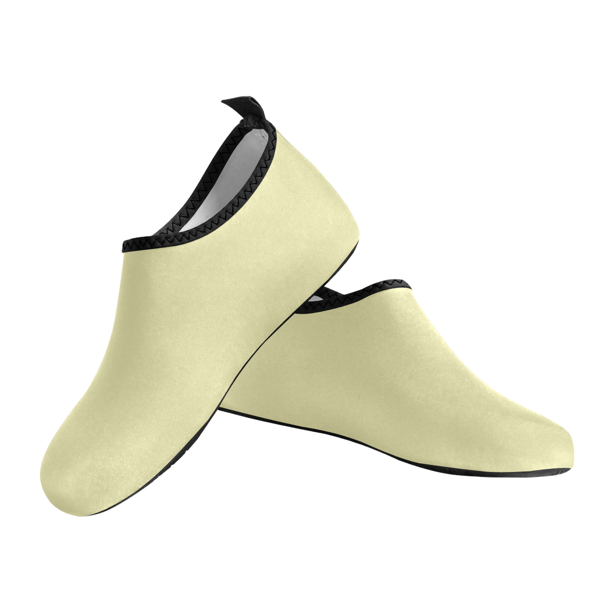color pale goldenrod Men's Slip-On Water Shoes (Model 056)
