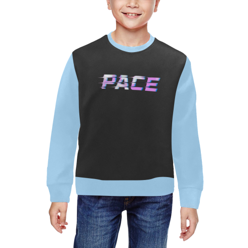 PACE Kids Motion Blue All Over Print Crewneck Sweatshirt for Kids (Model H29)
