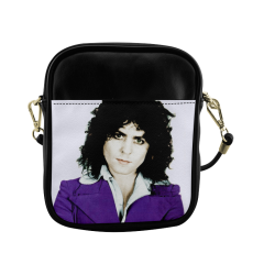 PURPLE JACKET MARC DOUBLE SIDED SMALL SQUARE BAG Sling Bag (Model 1627)