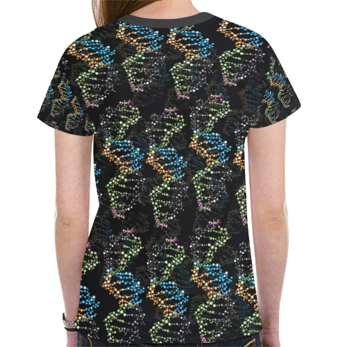 DNA pattern - Biology - Scientist New All Over Print T-shirt for Women (Model T45)